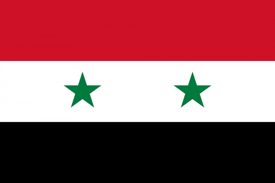 Photo Source: commons.wikimedia.org
Photo Caption: The flag representing the country of Syria.
