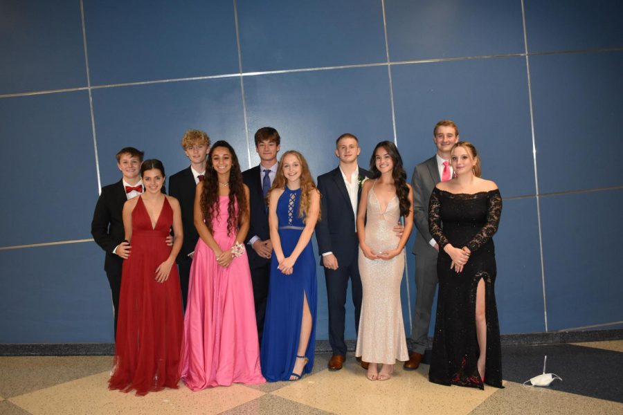 The Seven Homecoming P.R.I.D.E. Nominees with their escorts. From left to right, Olivia Montuore, Dylan Mack, Tayla Sharp, Shannon Carratura, David Rento, Chelsea Gonzalez, and Makkena Lindert. Photo Courtesy of Sebastian Gutkin