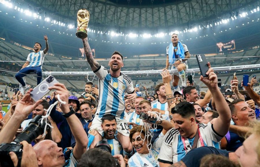 Argentina celebrates after winning World Cup (ABC News)