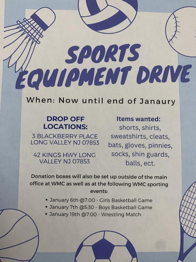 Month of January - Sports Equipment Drive