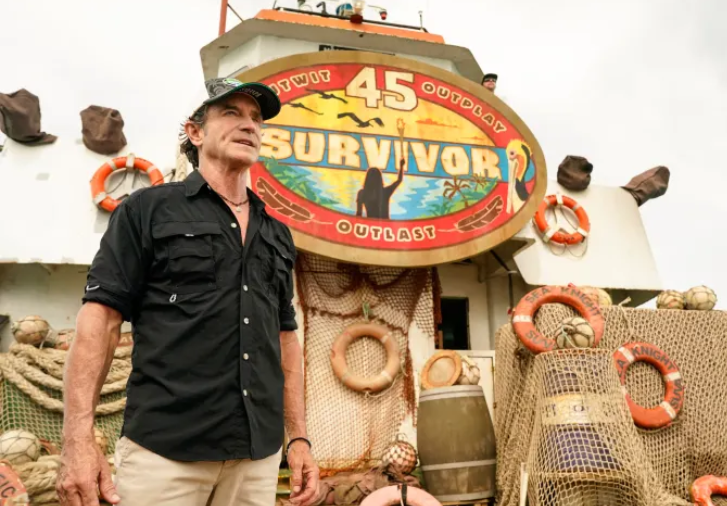 Host Jeff Probst opens the 45th season of Survivor. Photo by Robert Voets/CBS.