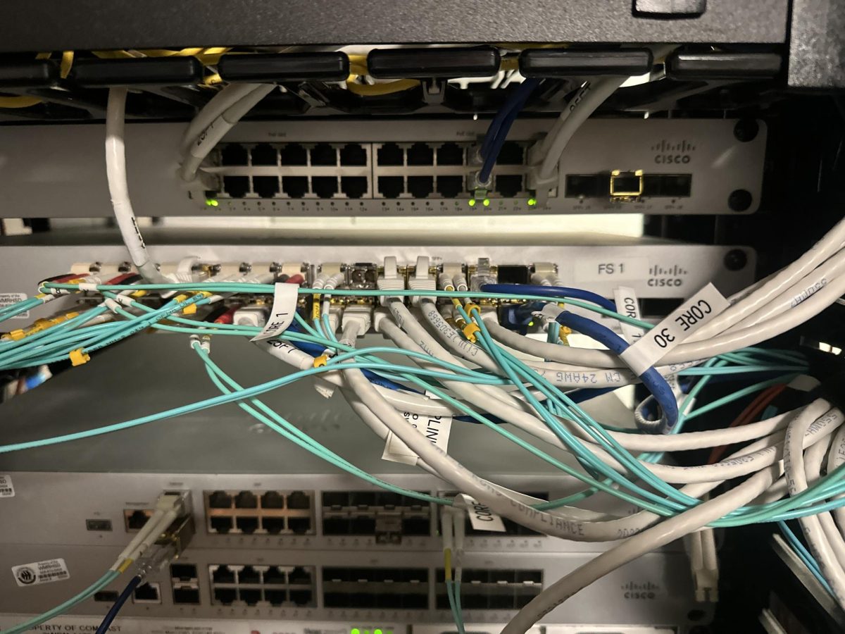 The Cisco brand internet switch that failed causing an internet outage for two school days. 