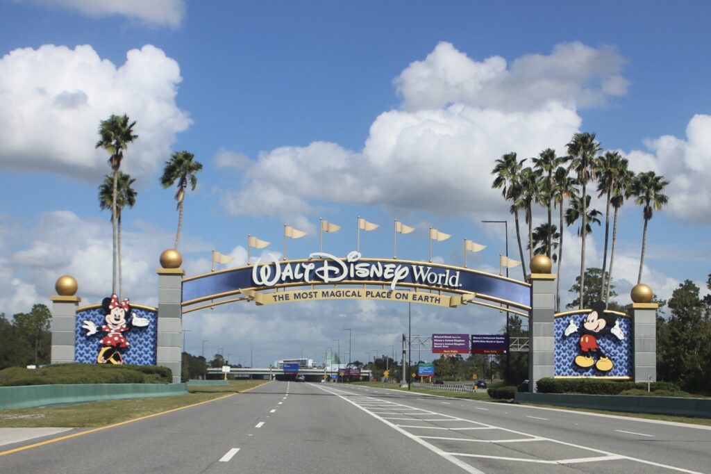 Disney World Entrance in Orlando, Florida