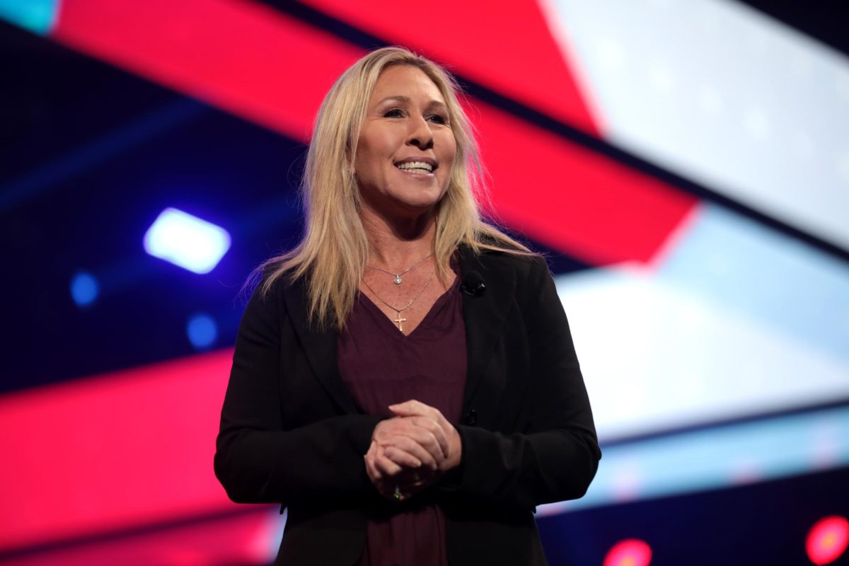 Marjorie Taylor Greene at 2021 AmericaFest at the Phoenix Convention Center