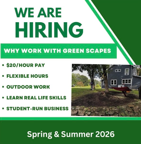 Green Scapes Yard Work Hiring WMC Students