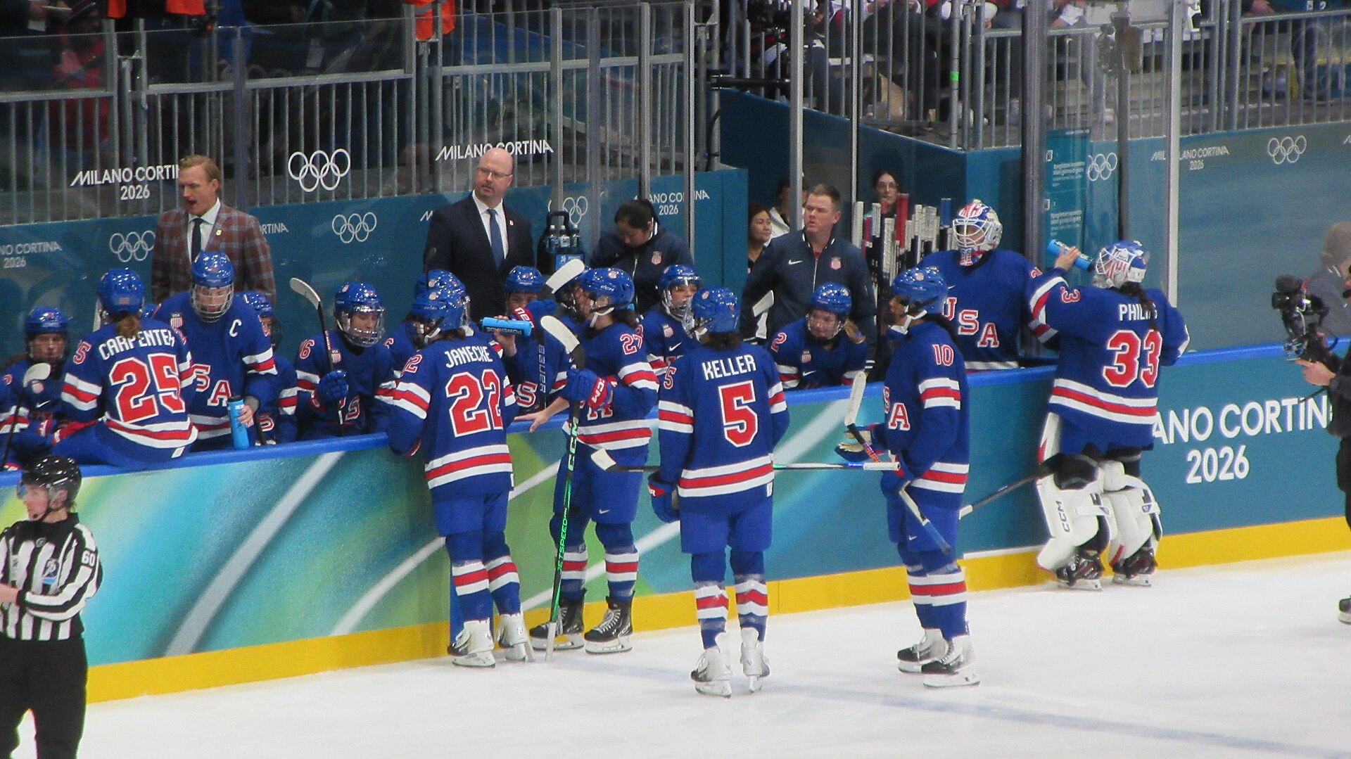 The USA Olympic women's team vs Italy 2026